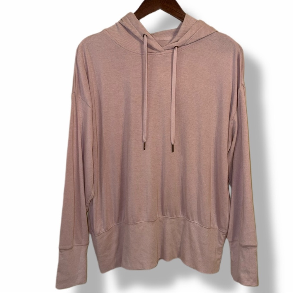 Gaiam Soft Pink Hoodie XL Yoga Pullover Lightweight Lounge Athleisure